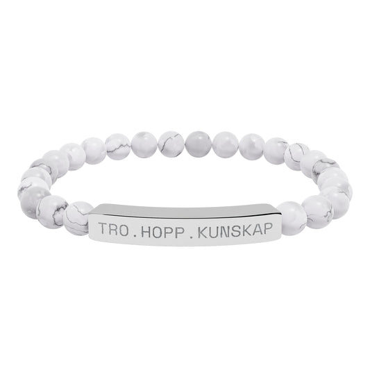 Tro.hopp.kunskap - Armband med natursten