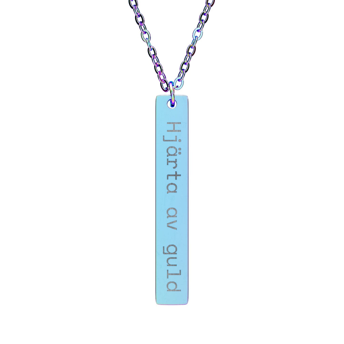 Hjärta av guld - Vertikalt stavhalsband