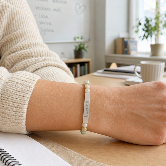 Lärare - Armband med natursten