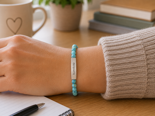 Kunskap - Armband med natursten