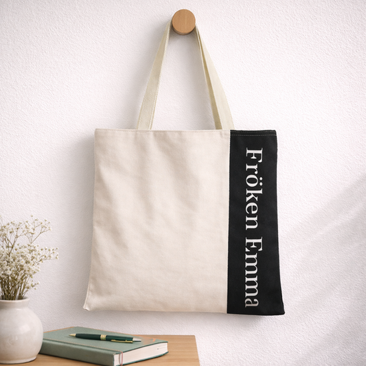 Personlig tygpåse till lärare med namn – modern present till pedagog