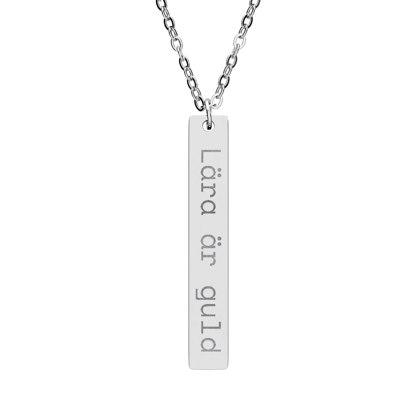 Lära är guld - Vertikalt stavhalsband