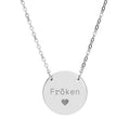 Fröken - Halsband med rund bricka