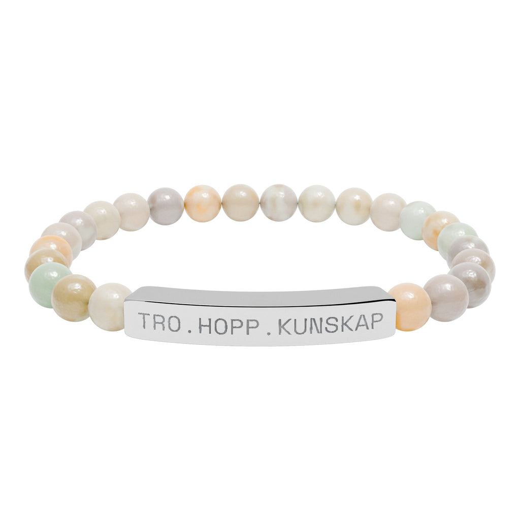 Tro.hopp.kunskap - Armband med natursten