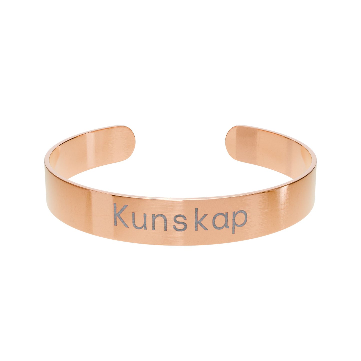 Kunskap - Graverat manschettarmband