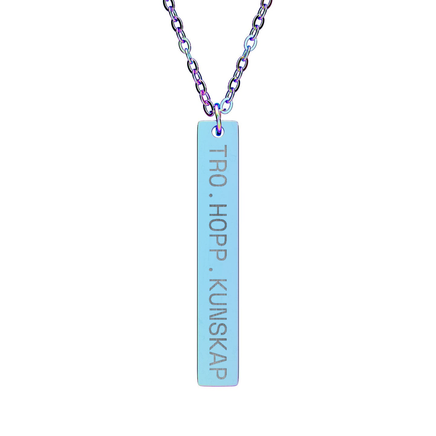 Tro.hopp.kunskap - Vertikalt stavhalsband