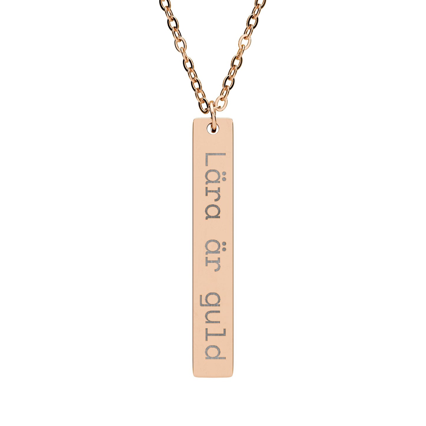 Lära är guld - Vertikalt stavhalsband