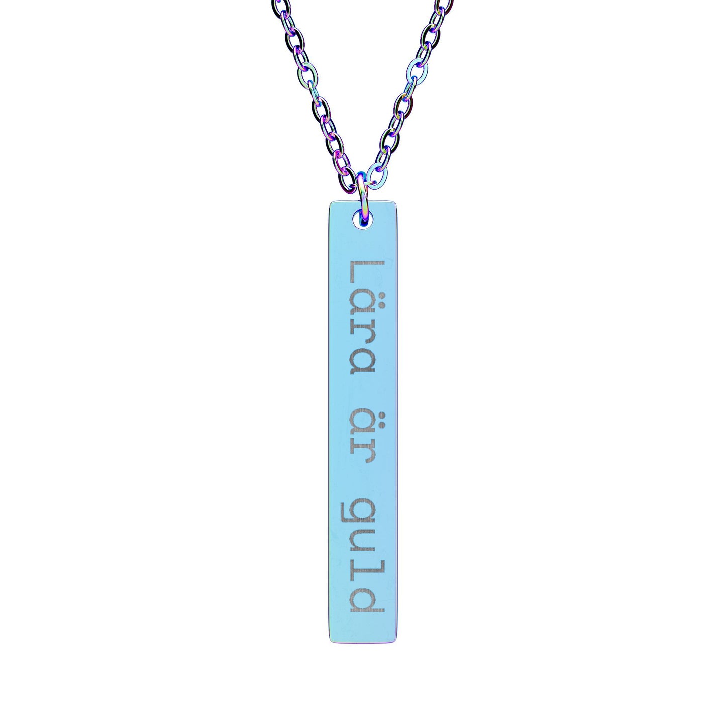 Lära är guld - Vertikalt stavhalsband