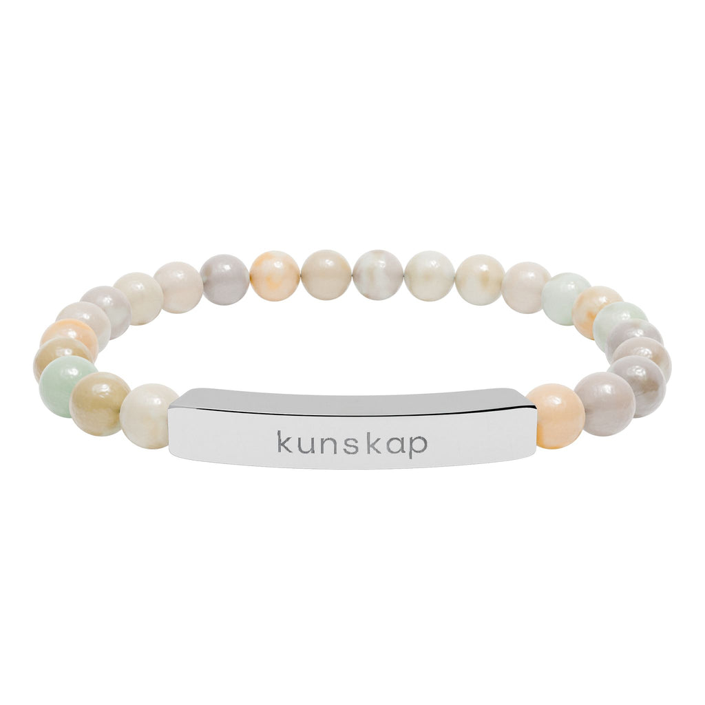 Kunskap - Armband med natursten