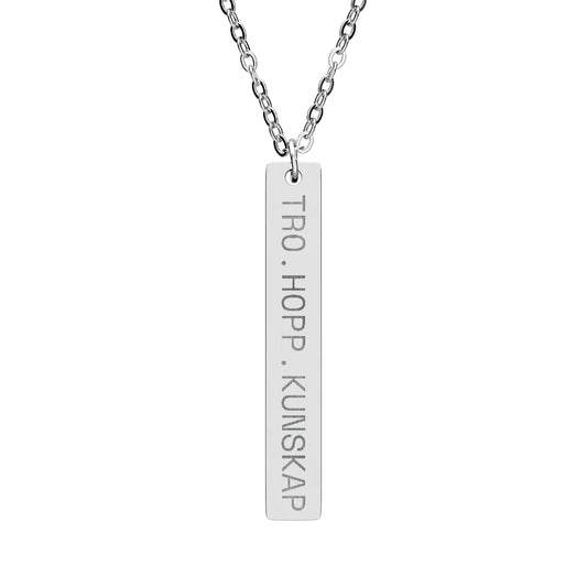 Tro.hopp.kunskap - Vertikalt stavhalsband