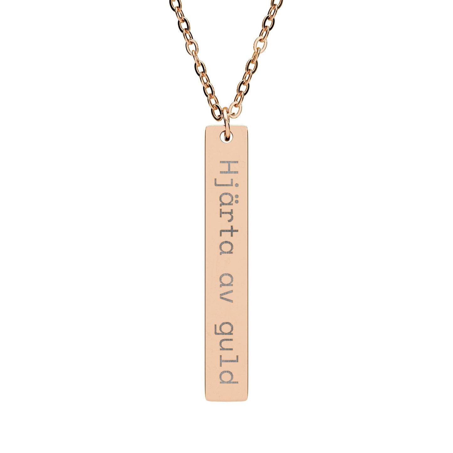 Hjärta av guld - Vertikalt stavhalsband