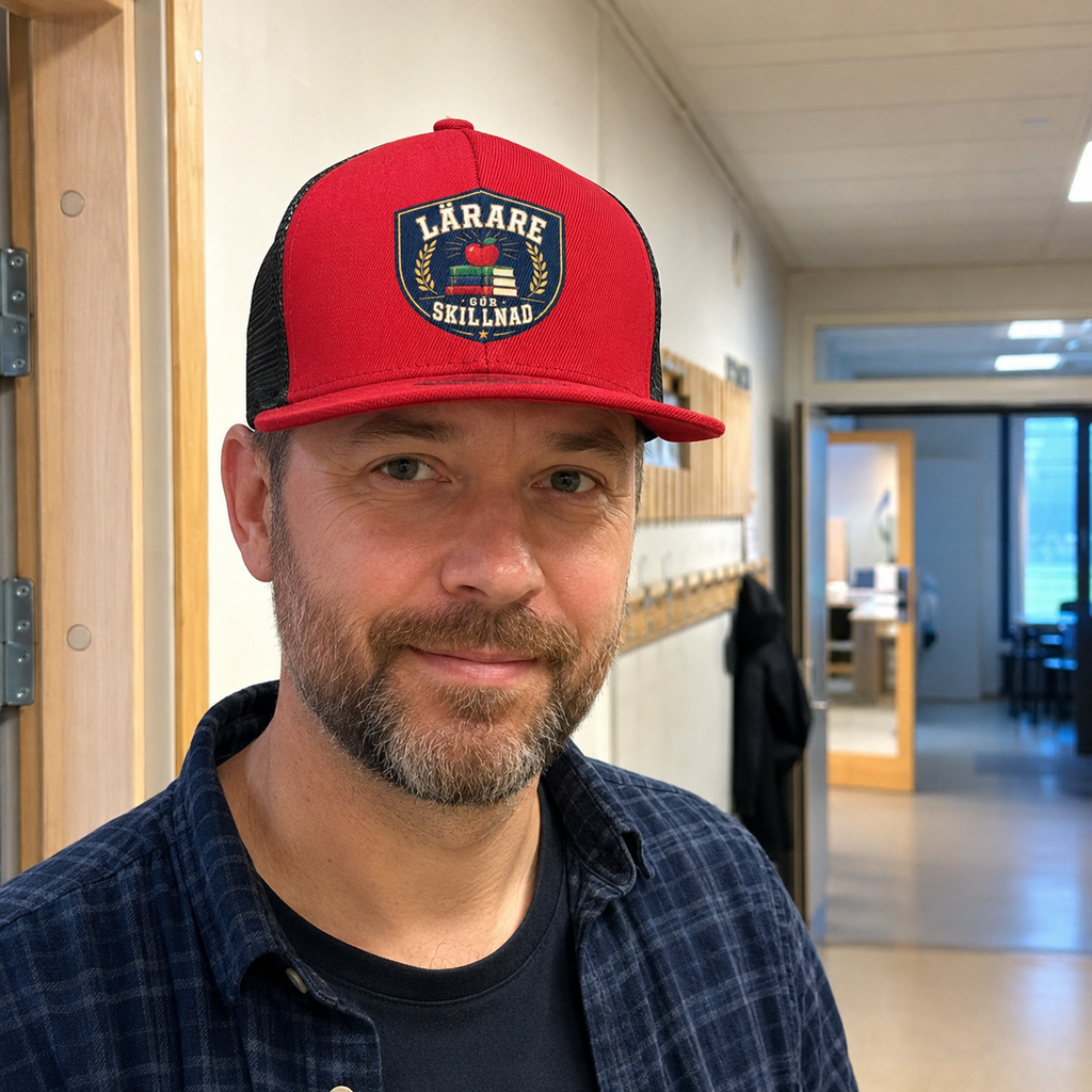 Lärare gör skillnad-keps med tryck – truckerkeps för lärare