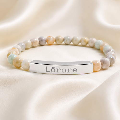 Lärare - Armband med natursten