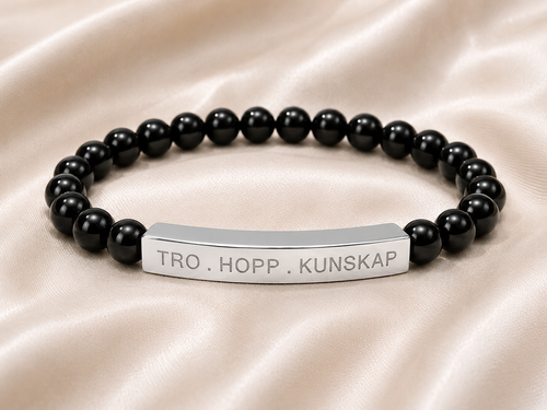 Tro.hopp.kunskap - Armband med natursten