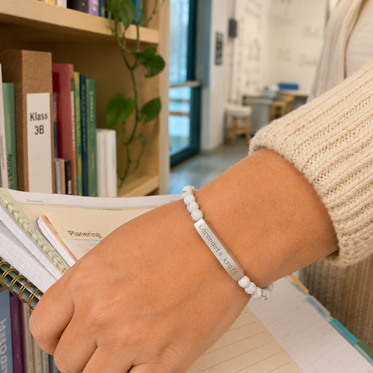 Lärandets kraft - Armband med natursten