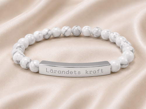 Lärandets kraft - Armband med natursten