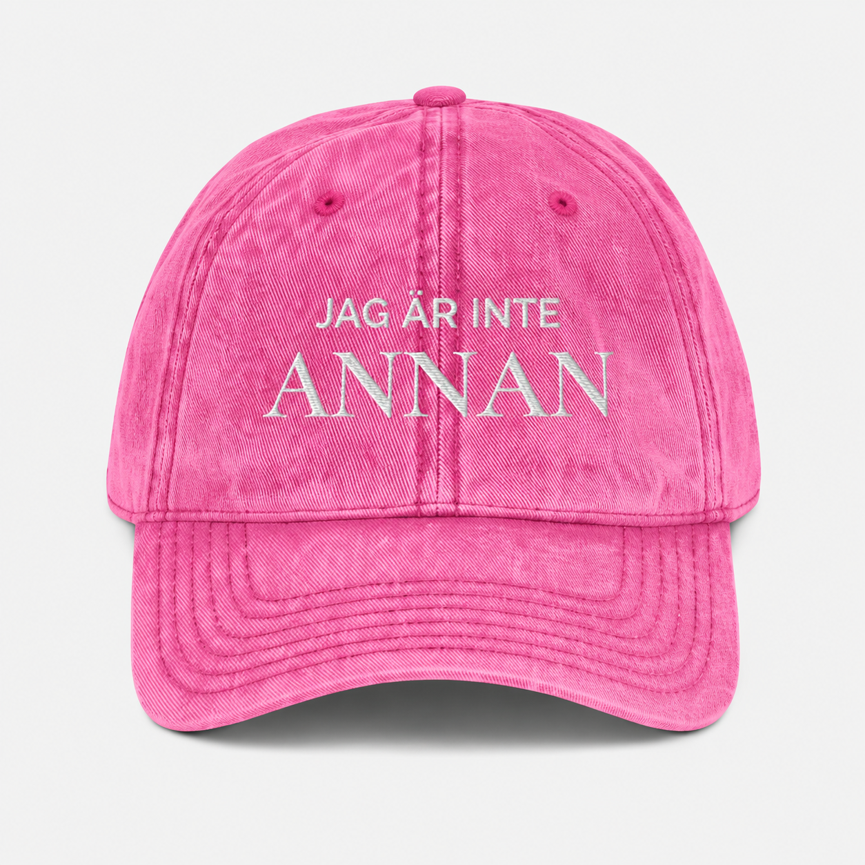 Personlig keps med brodyr – välj egen text