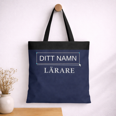 Personliga tygpåsar till lärare